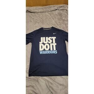 Nike Golden State Warriors Dri Fit Shirt Men's Size XL Just Do It NBA Navy